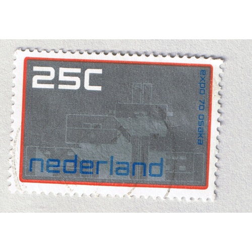Netherlands  Used Building Gray 25   (BP87613)