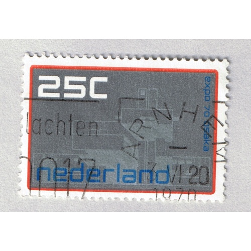 Netherlands  Used Building Gray 25   (BP87614)