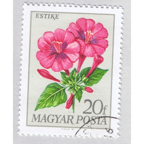 Hungary Used Flowers pink 20  (BP88208)