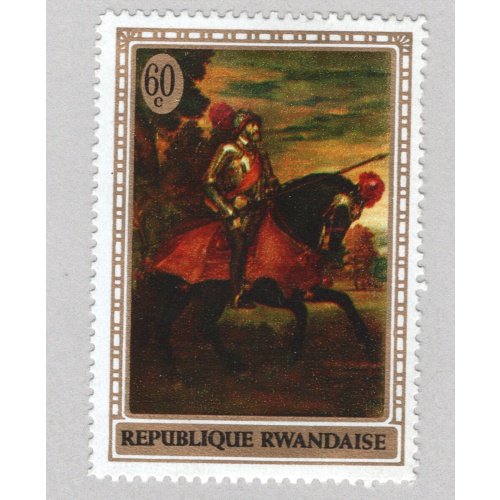 Rwanda  Unused Painting Napoleon on horse   (BP88301)