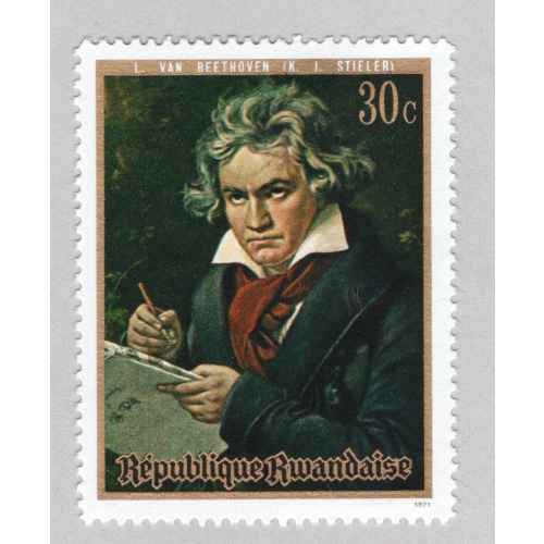 Rwanda  Unused Portrait man multi colored 30   (BP88308)