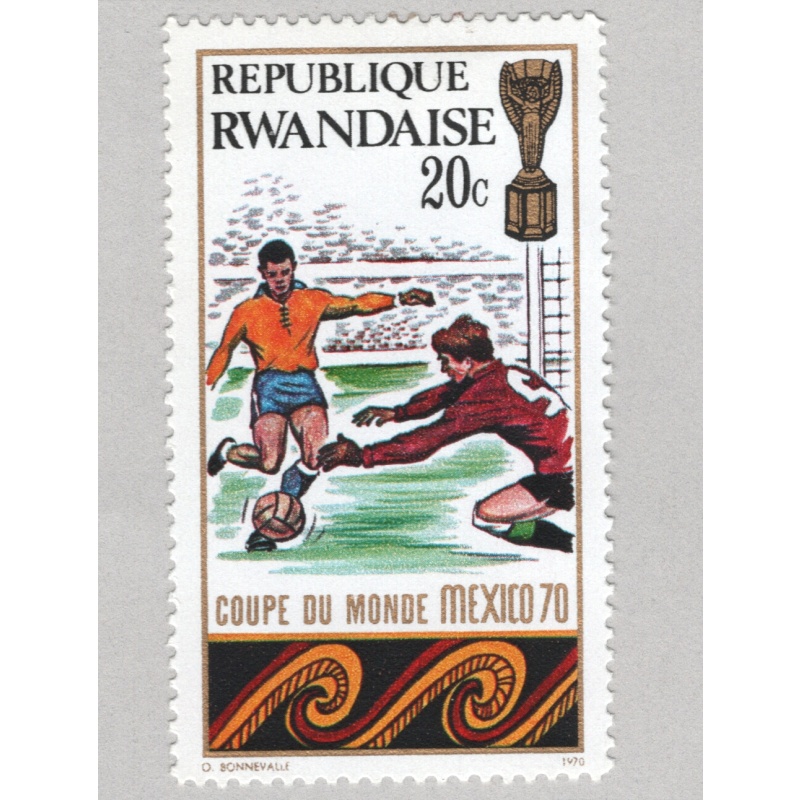 Rwanda  Unused Soccer multi 20s   (BP88310)