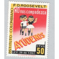 Colombia  Used Franklin Roosevelt orange 50   (BP88411)