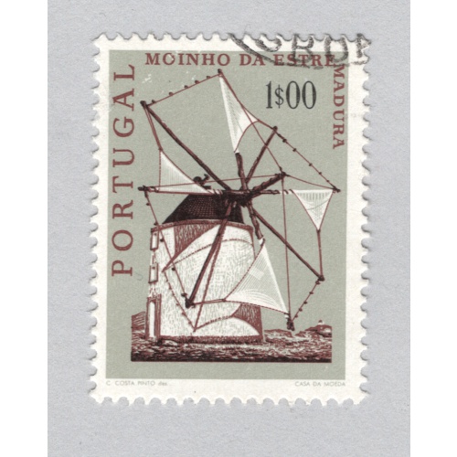 Portugal  Used Windmill green 1   (BP88417)