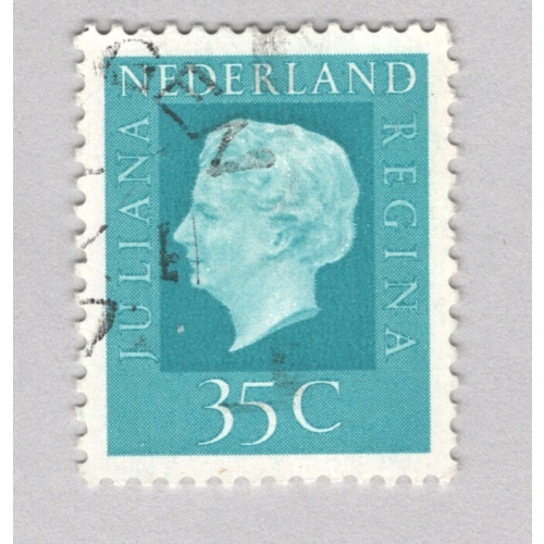Netherlands Used Queen wilhelmina blue 35   (BP88514)
