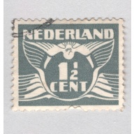 Netherlands Used Wings 1 1/2 cent grey   (BP88517)