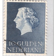 Netherlands Used Queen Juliana Gray 10   (BP88519)
