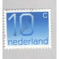 Netherlands Used Numeral 10 blue   (BP88524)
