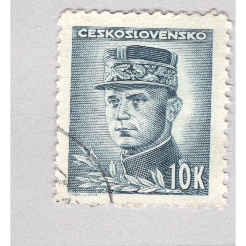 Czechoslovakia  Used General green 10   (BP88541)