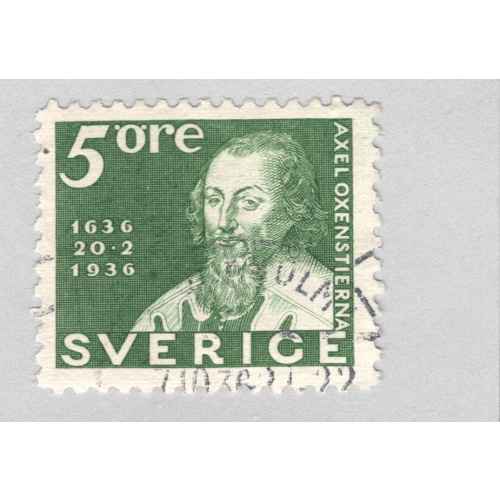 Sweden Used Man green 5   (BP88614)