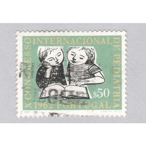 Portugal  Used Children teal $50   (BP88617)