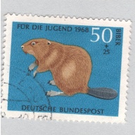 Germany  Used Beaver blue 50   (BP88722)