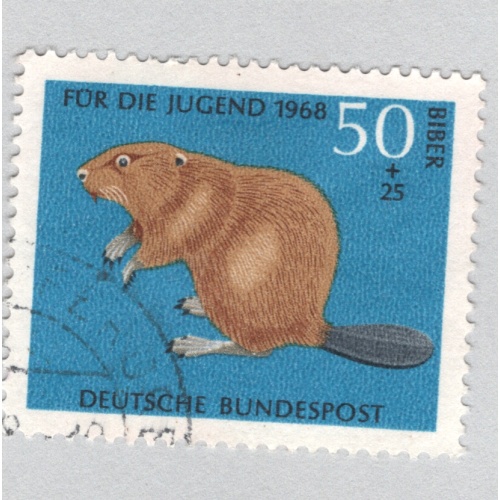 Germany  Used Beaver blue 50   (BP88722)