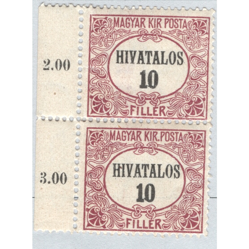 Croatia  MLH Vertical pair 10p  (BP88727)