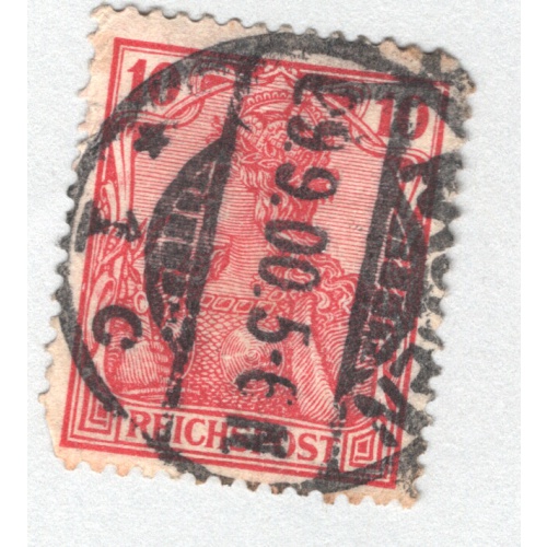 Germany 68 1902 Germania 10pf Used (BP88813)