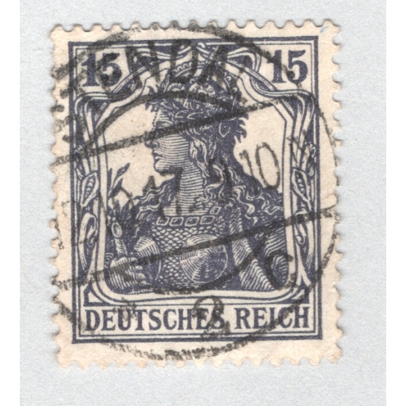 Germany 100 1916 Germania 15pf Used (BP88834)