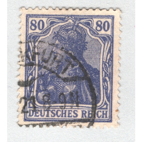 Germany 128 1920 Germania 80pf Used (BP88838)