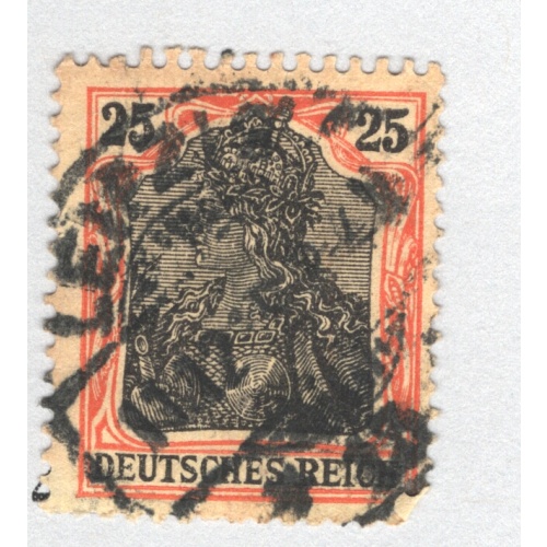 Germany 85 1905 Germania 25pf Used (BP88842)