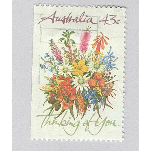 Australia Used Bouquet of flowers multi coloured 43   (BP88906)