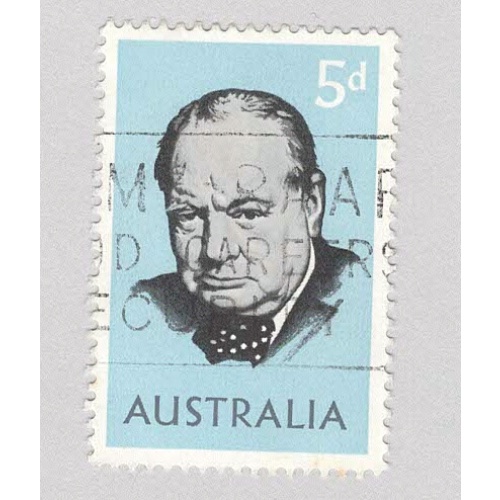 Australia Used Winston Churchill blue 5   (BP88917)