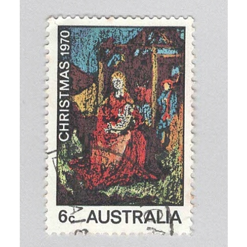 Australia Used Christmas stained glass 1970 multi coloured   (BP88919)