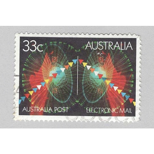 Australia Used Electronic mail multi colored 33   (BP89107)