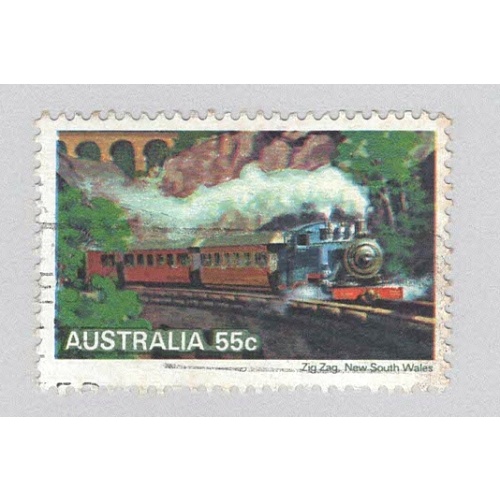 Australia Used Steam locomotive multi colored   (BP89114)