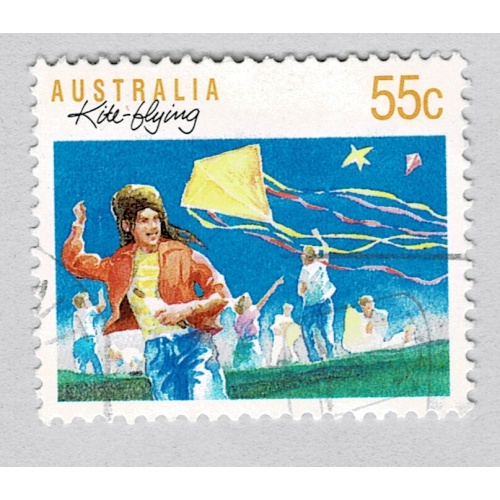 Australia Flying kite blue 55  Used (BP89314)