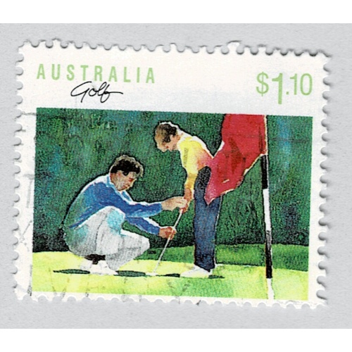 Australia Golf green 110  Used (BP89316)
