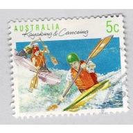 Australia Kayakers blue 5  Used (BP89323)