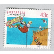 Australia Skateboarder blue 43  Used (BP89332)