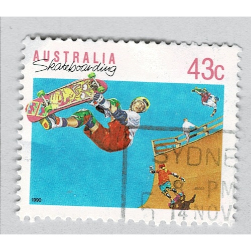 Australia Skateboarder blue 43  Used (BP89332)