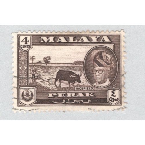 Malaya Perak 129 1957 Sultan Tzuddin Used (BP89401)