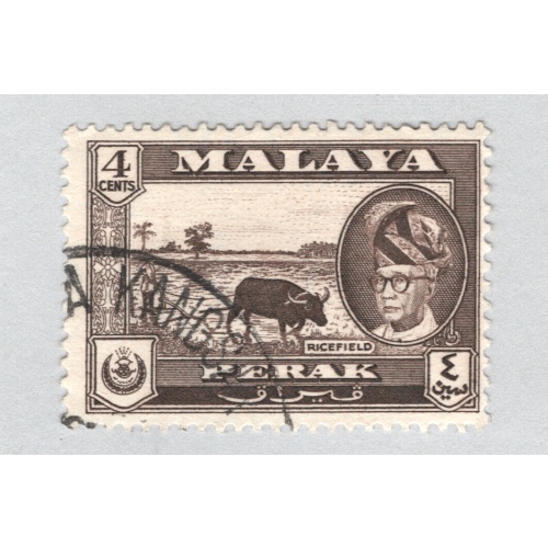 Mayala Perak 129 1957 Sultan Tzuddin Used (BP89402)
