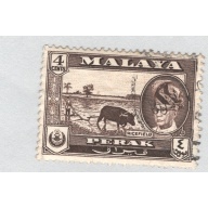 Mayala Perak 129 1957 Sultan Tzuddin Used (BP89405)