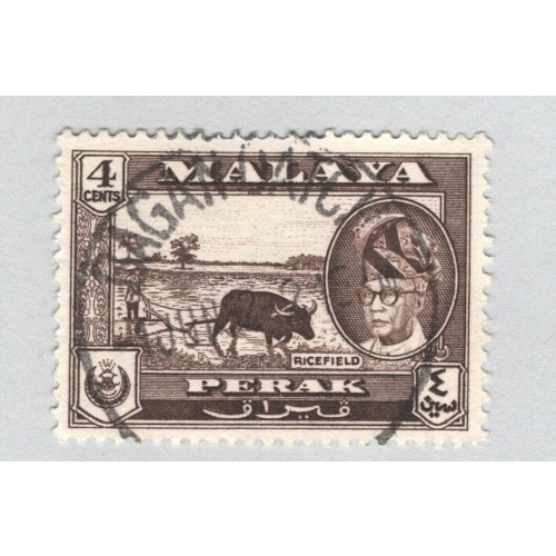 Mayala Perak 129 1957 Sultan Tzuddin Used (BP89408)