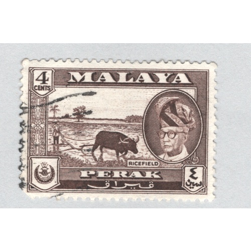 Mayala Perak 129 1957 Sultan Tzuddin Used (BP89411)
