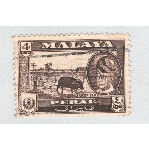 Mayala Perak 129 1957 Sultan Tzuddin Used (BP89412)