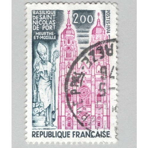 France Buildings pink Used (BP89603)