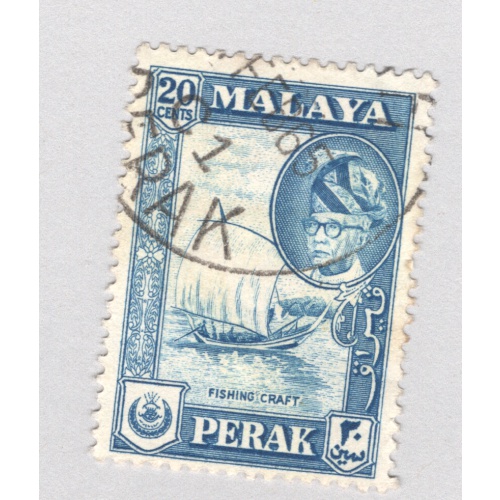 Mayala Perak 133 1957 Sultan Izuddin Used (BP89617)