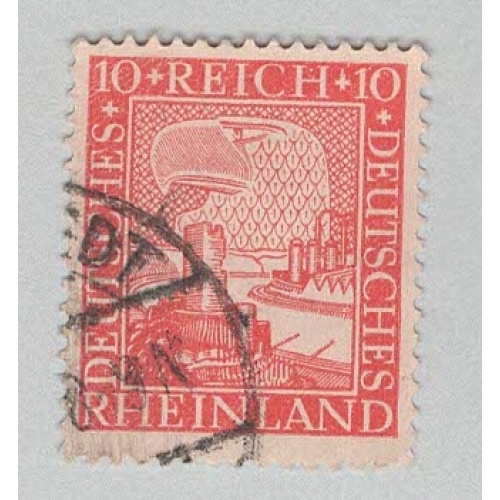 Germany 348 1925 German Eagle Watching Rhine Used (BP89811)