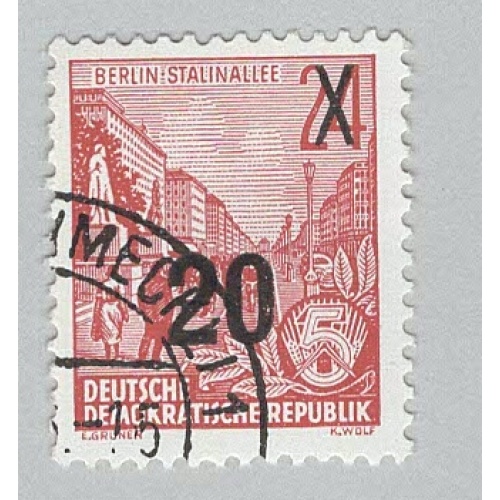 Germany DDR City red overprint 20  Used (BP89817)
