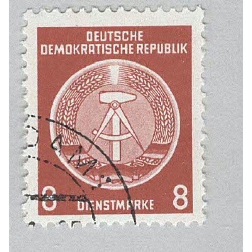 Germany DDR Arms of the Republic red 8 Used (BP89829)