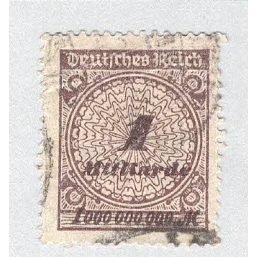 Germany 1 million Overprint brown  Used (BP89837)