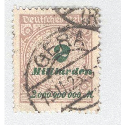 Germany 2 million over print brown  Used (BP89838)