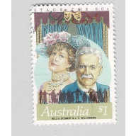 Australia Live theater multi colored $1 Used (BP89924)