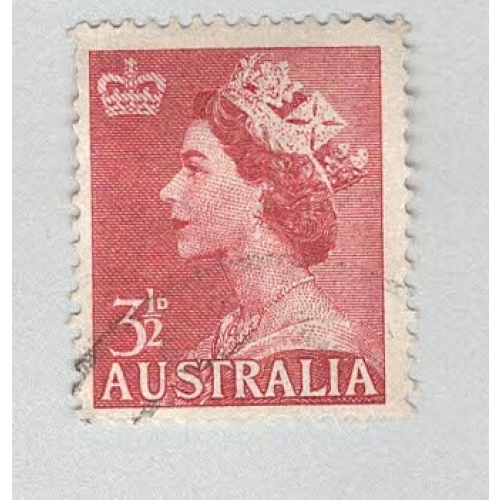Australia QE 2 red 3  Used (BP90004)