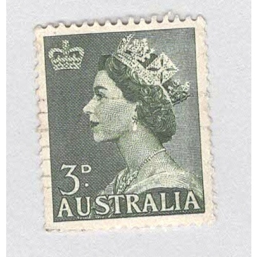 Australia QE 2 brown 4  Used (BP90026)