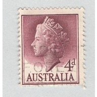 Australia QE 2 green 5 King George 6 blue 3 1/2  Used (BP90028)