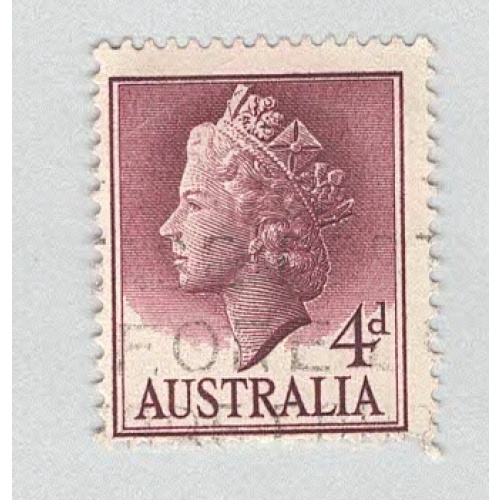 Australia QE 2 green 5 King George 6 blue 3 1/2  Used (BP90028)